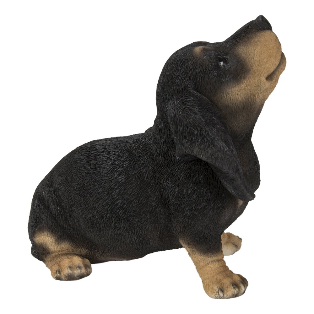 Howling Dachshund Puppy Statue. Picture 1