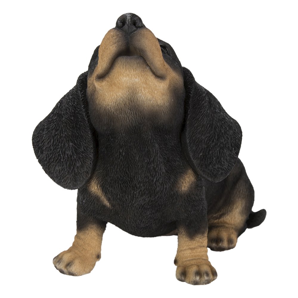 Howling Dachshund Puppy Statue. Picture 3