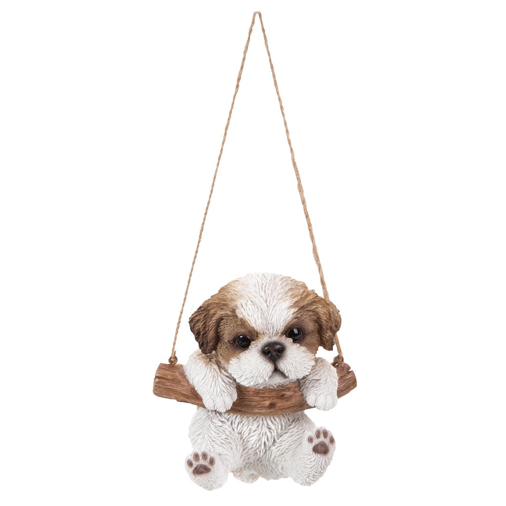 Hanging Shih Tzu Puppy Statue. Picture 2