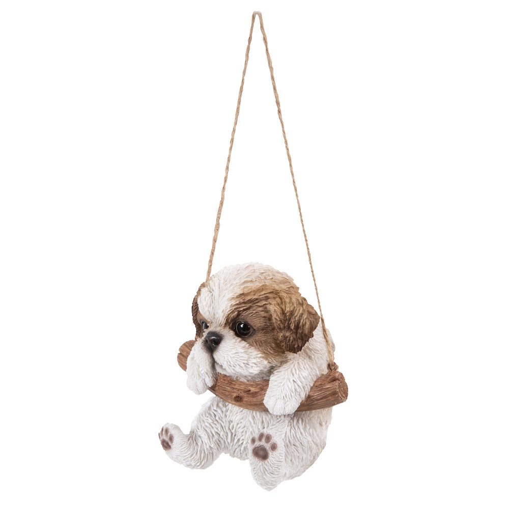Hanging Shih Tzu Puppy Statue. Picture 3