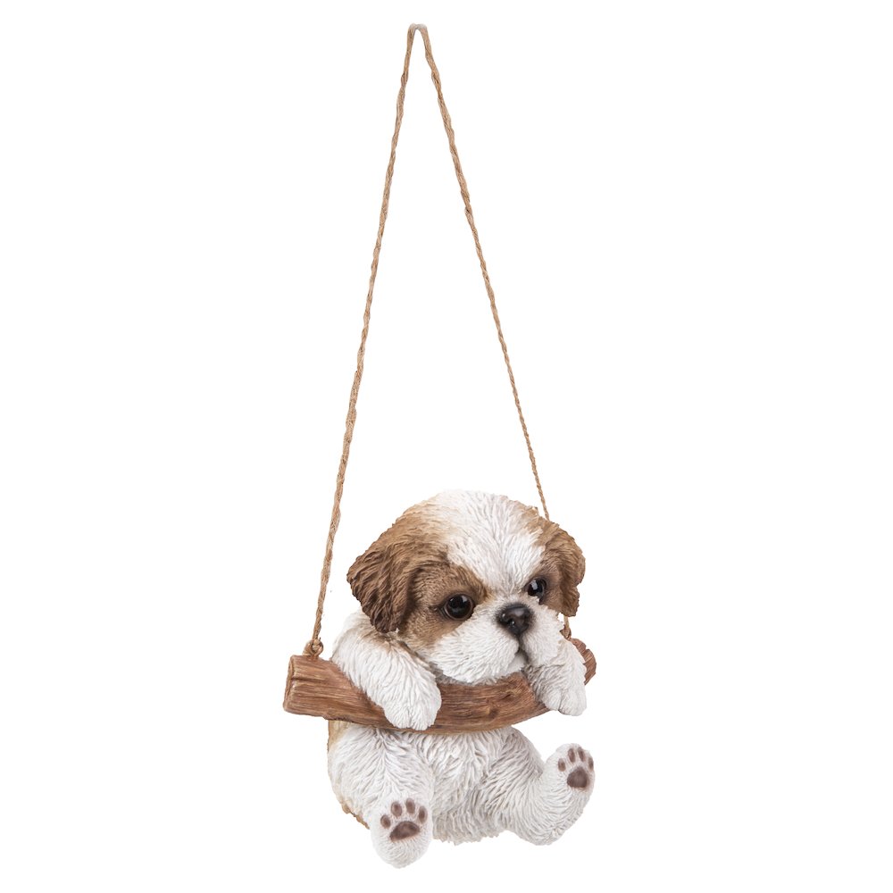 Hanging Shih Tzu Puppy Statue. Picture 1
