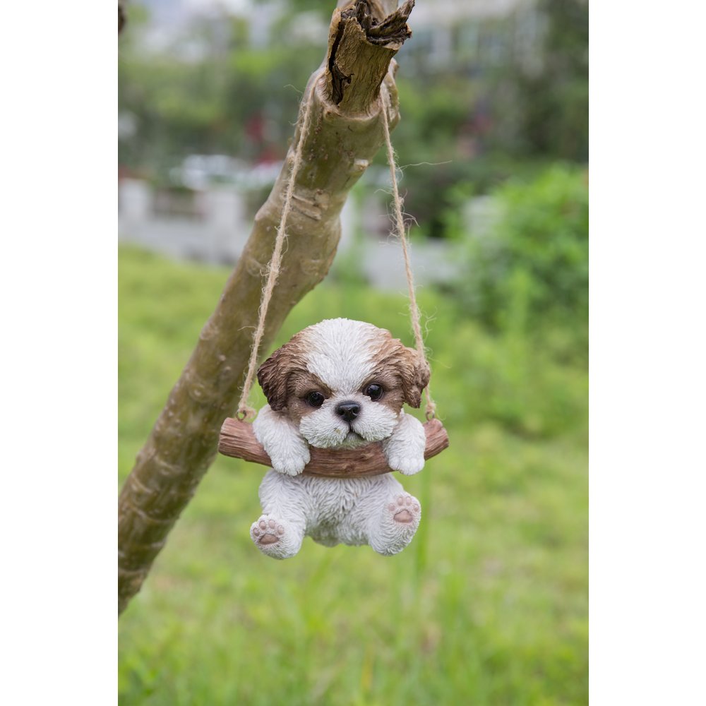 Hanging Shih Tzu Puppy Statue. Picture 6