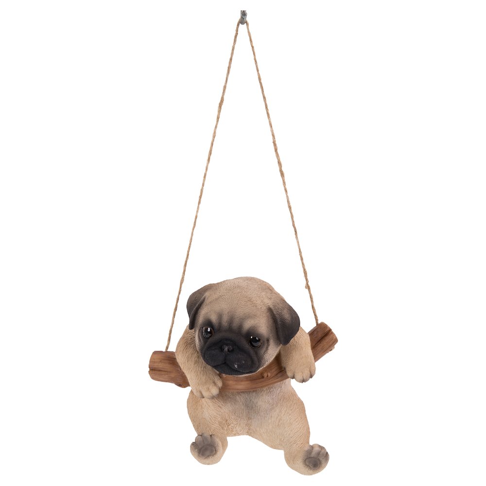 Hanging Pug Puppy Statue. Picture 2