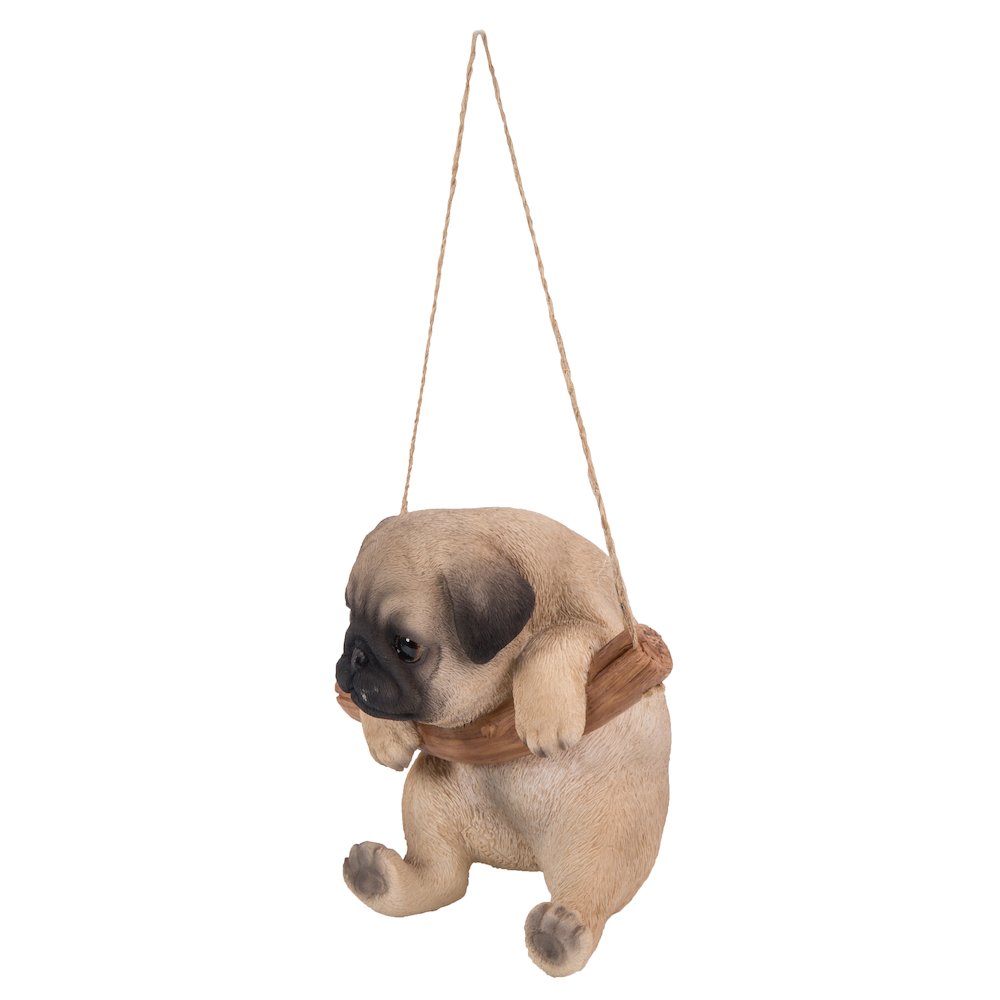 Hanging Pug Puppy Statue. Picture 3