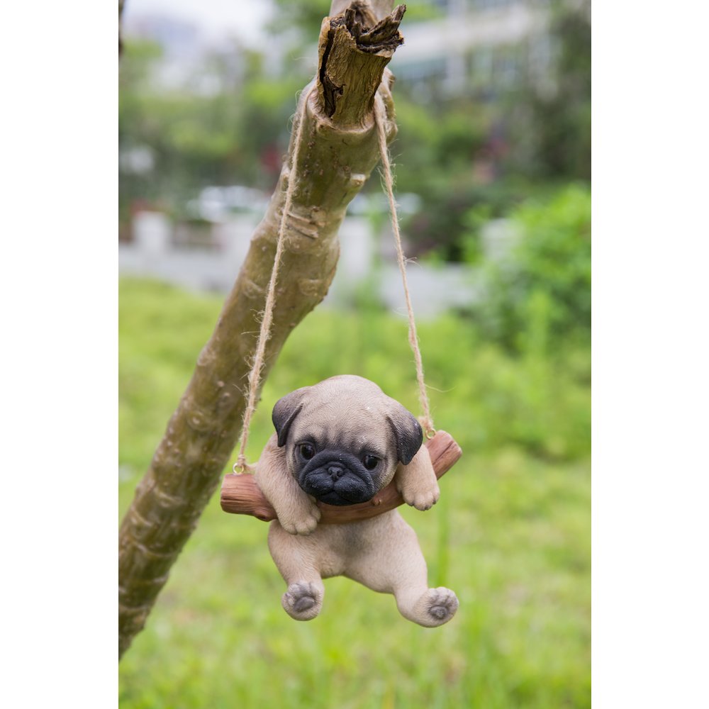 Hanging Pug Puppy Statue. Picture 6