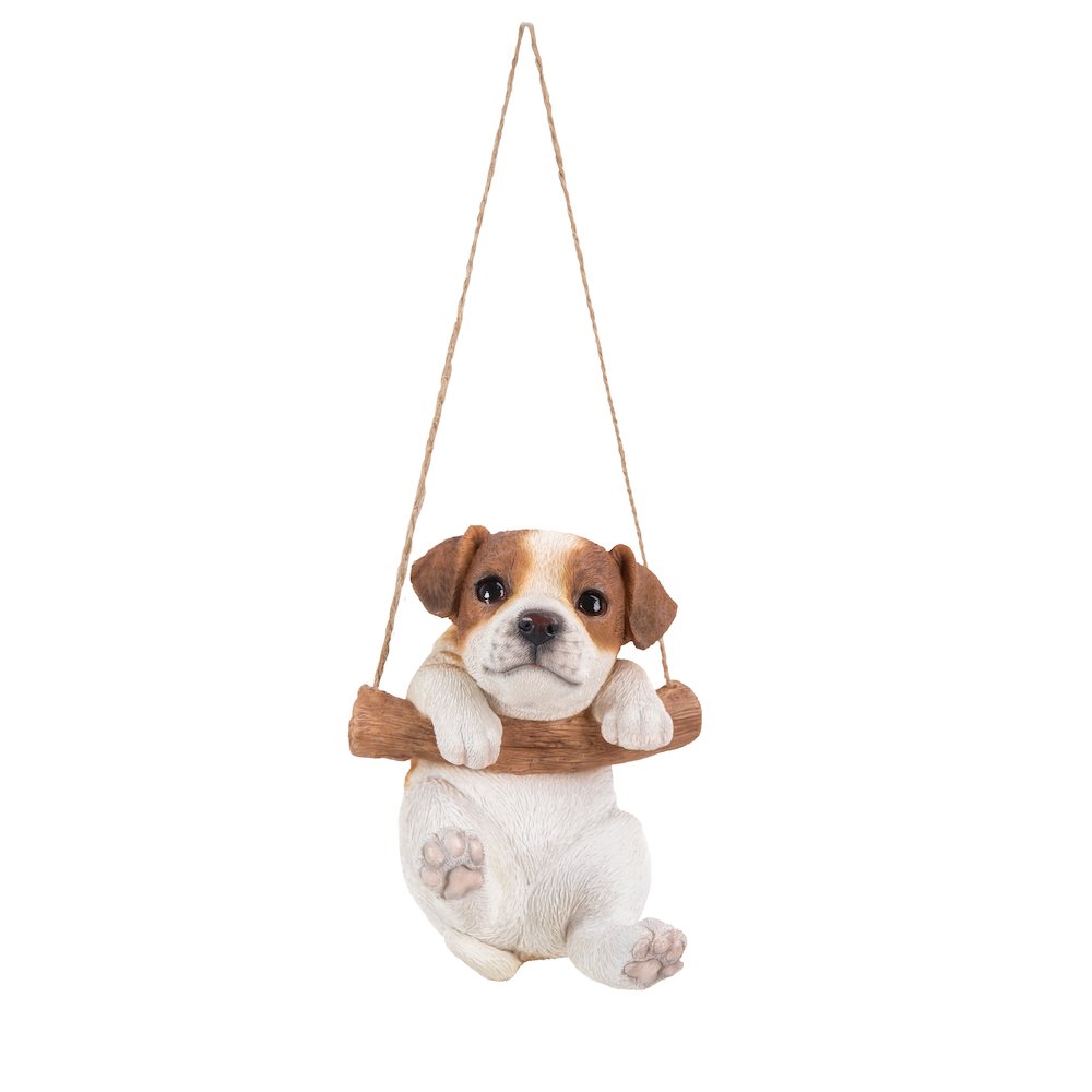 Hanging Jack Russell Terrier Puppy Statue. Picture 2