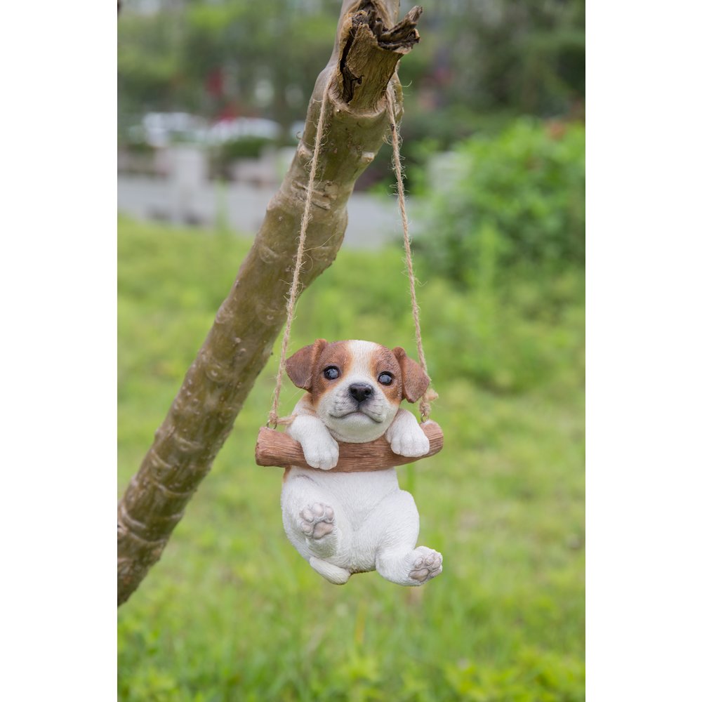 Hanging Jack Russell Terrier Puppy Statue. Picture 6