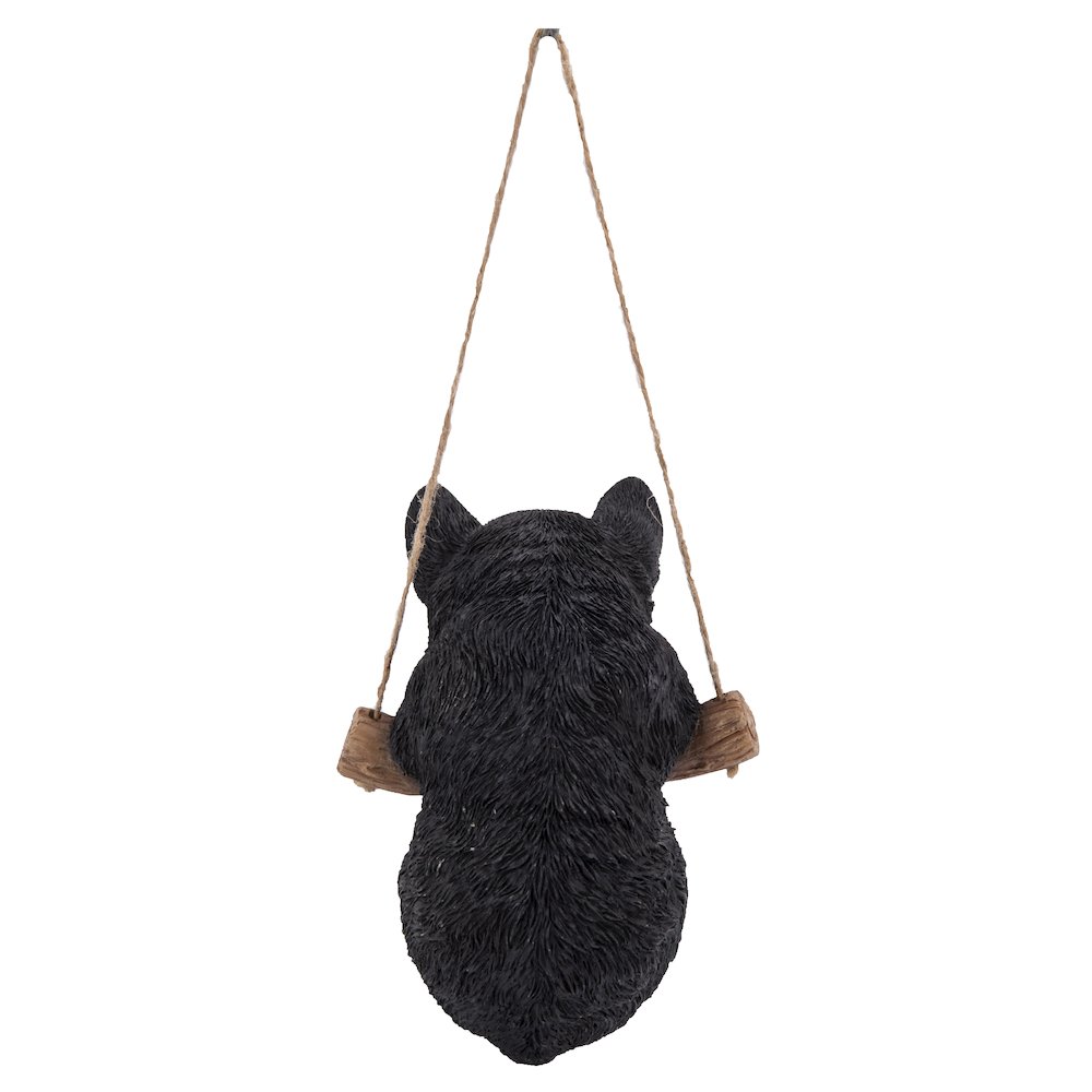 Hanging Black/White Kitten Statue. Picture 4