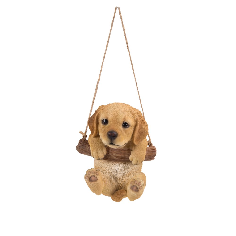Hanging Golden Retriever Puppy Statue. Picture 2