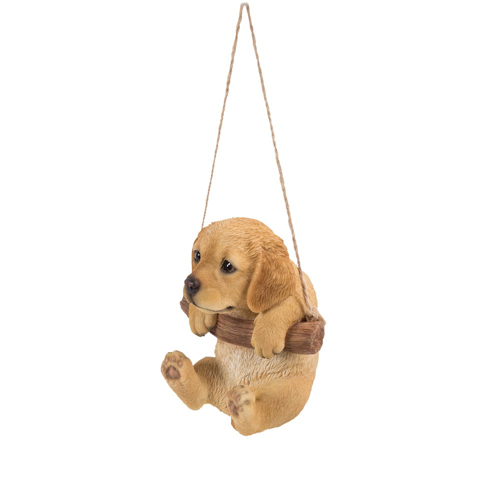 Hanging Golden Retriever Puppy Statue. Picture 3