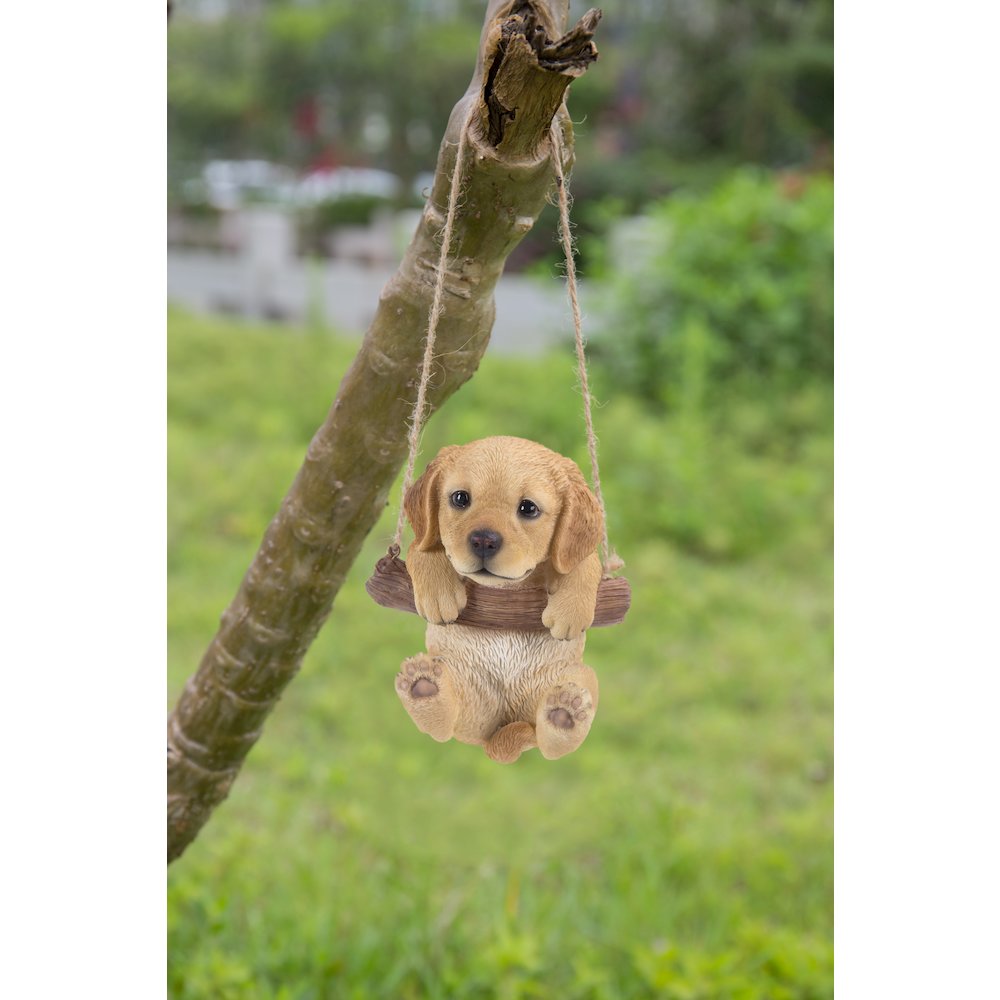 Hanging Golden Retriever Puppy Statue. Picture 6