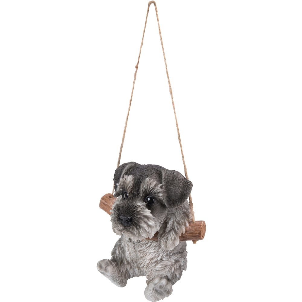 Hanging Schnauzer Puppy Statue. Picture 2