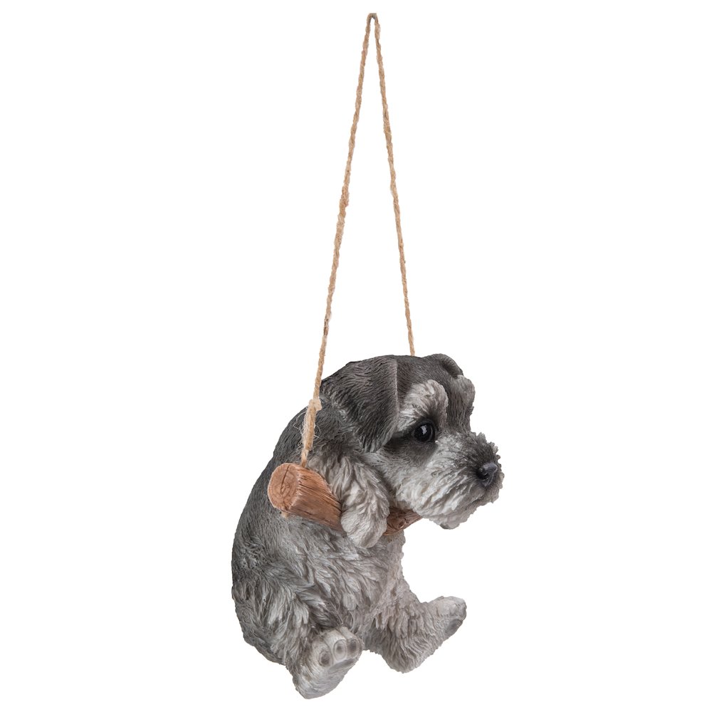 Hanging Schnauzer Puppy Statue. Picture 3