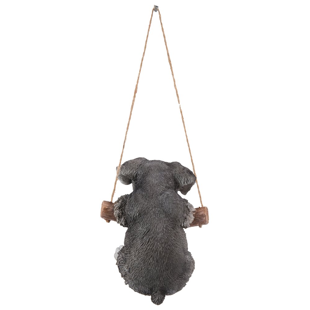 Hanging Schnauzer Puppy Statue. Picture 1