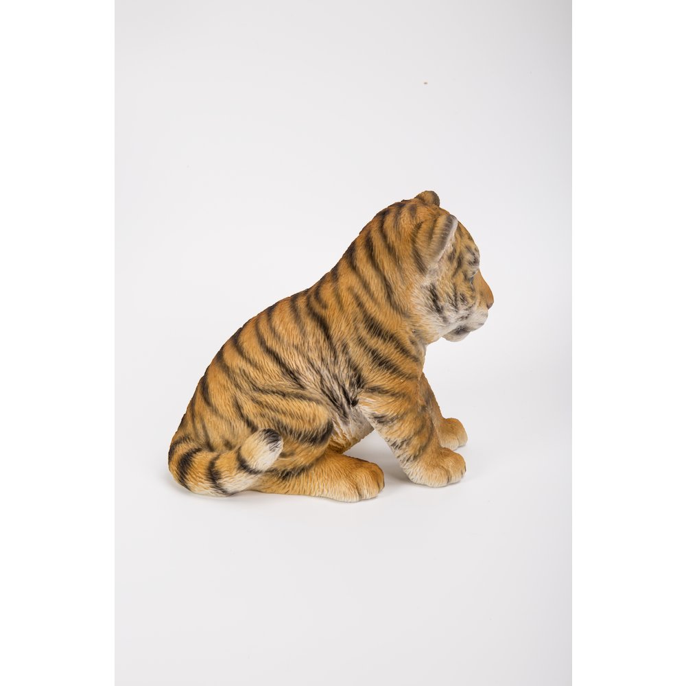 Sitting Tiger Cub Statue. Picture 6