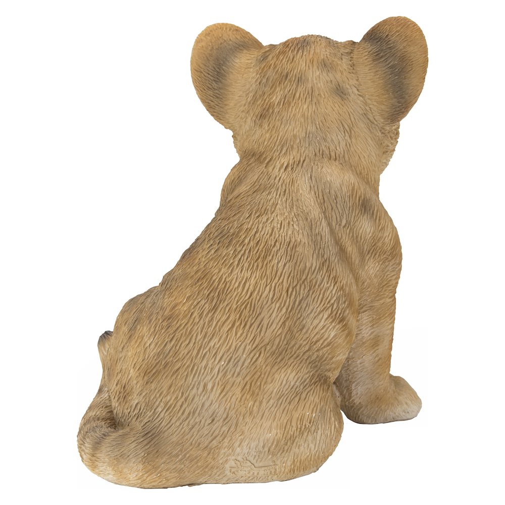 Sitting Lion Cub Statue. Picture 6