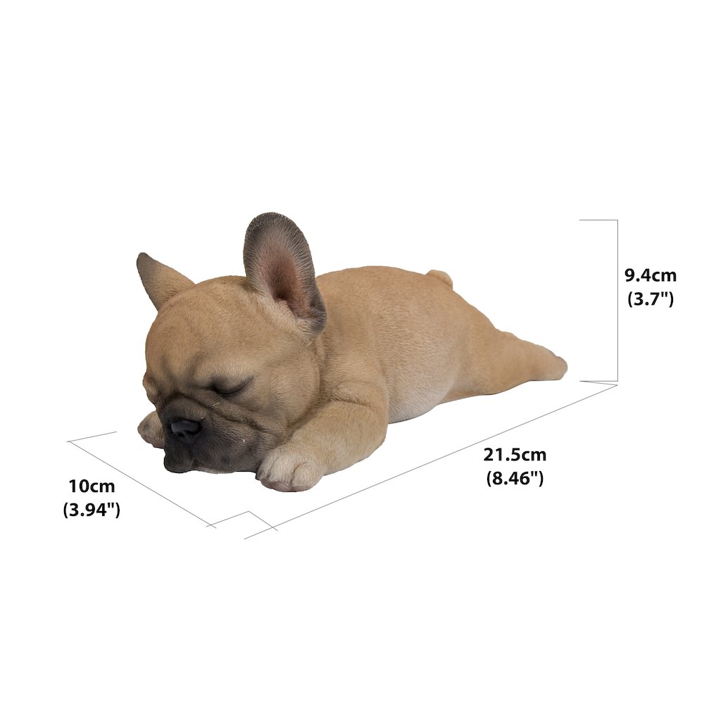 Sleeping Pug Puppy Statue. Picture 5