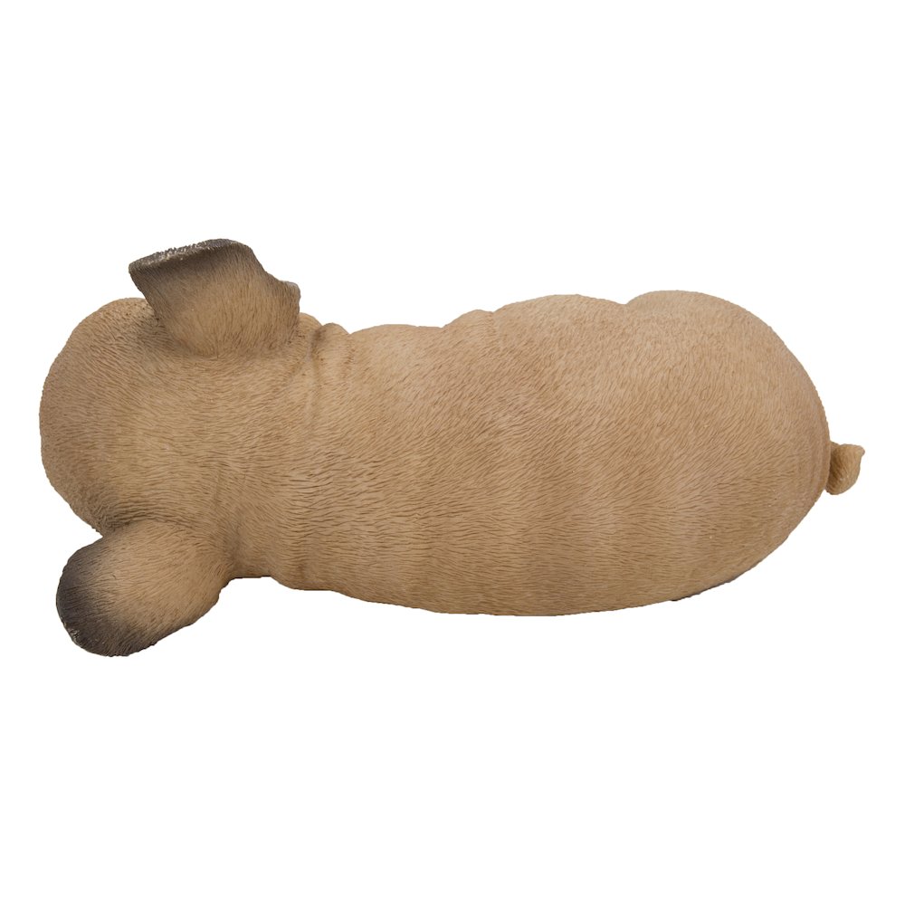 Sleeping Pug Puppy Statue. Picture 5