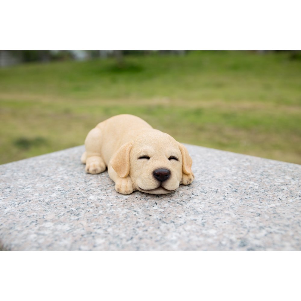 Sleeping Labrador Puppy Statue. Picture 6