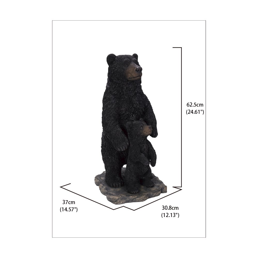Standing Mother & Baby Black Bears. Picture 5