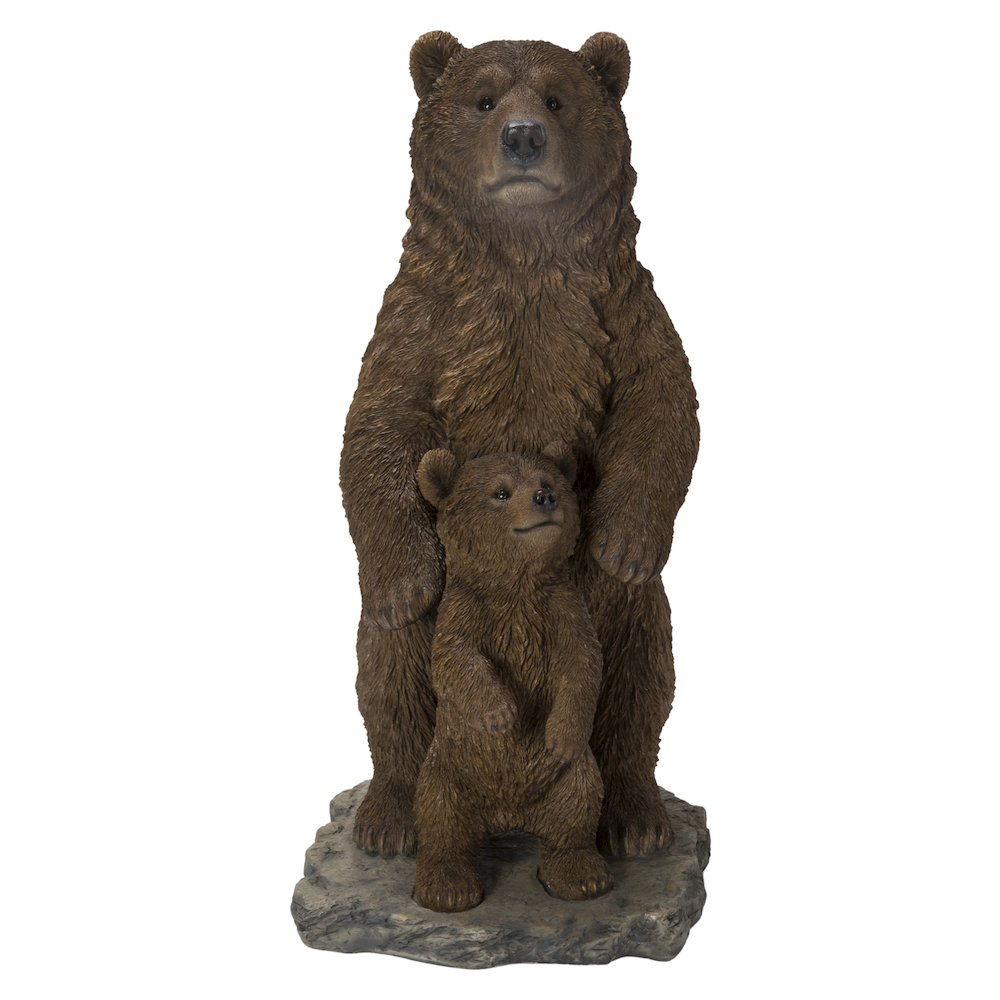 Standing Mother & Baby Brown Bears. Picture 2