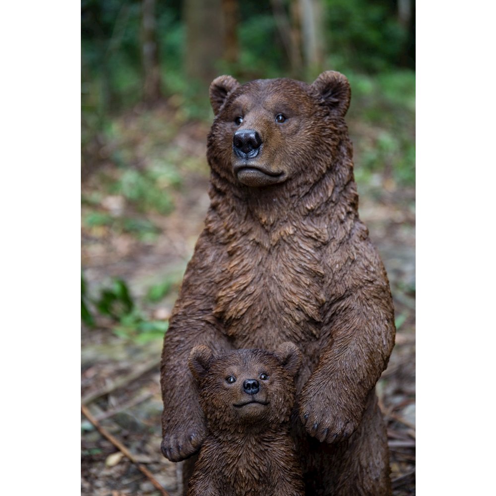 Standing Mother & Baby Brown Bears. Picture 6