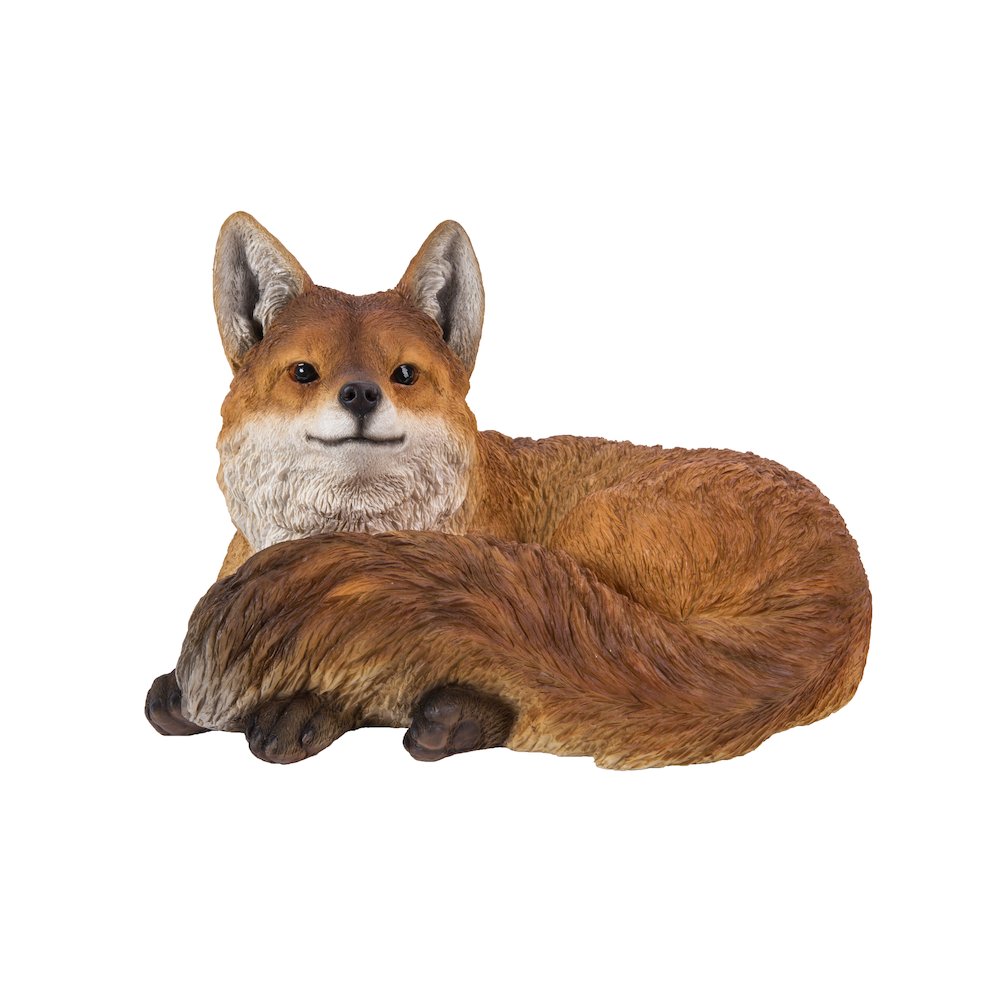 Fox Laying Down Statue. Picture 2