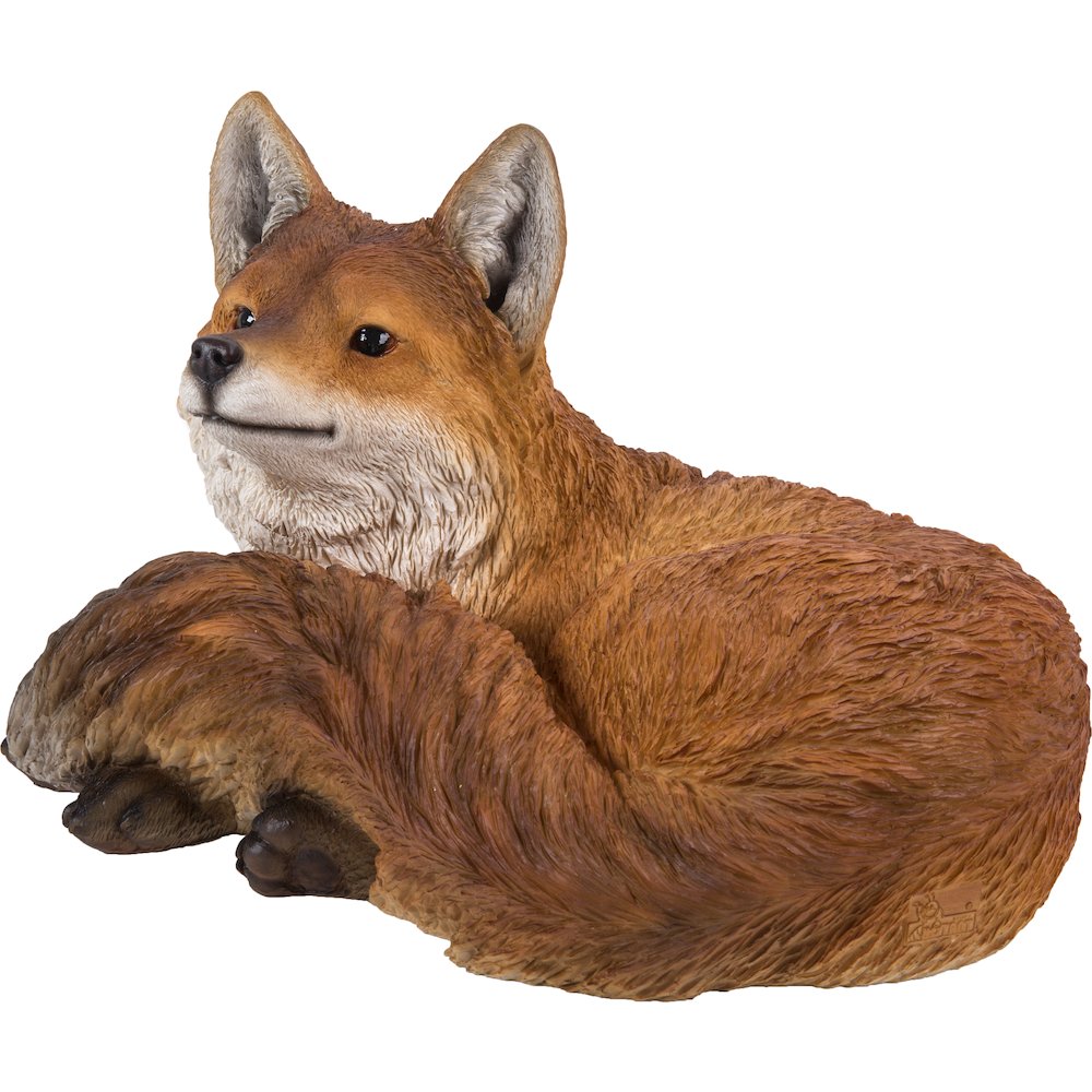 Fox Laying Down Statue. Picture 4