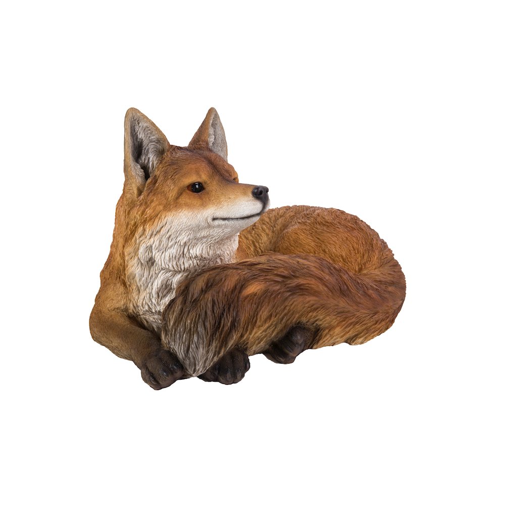 Fox Laying Down Statue. Picture 1
