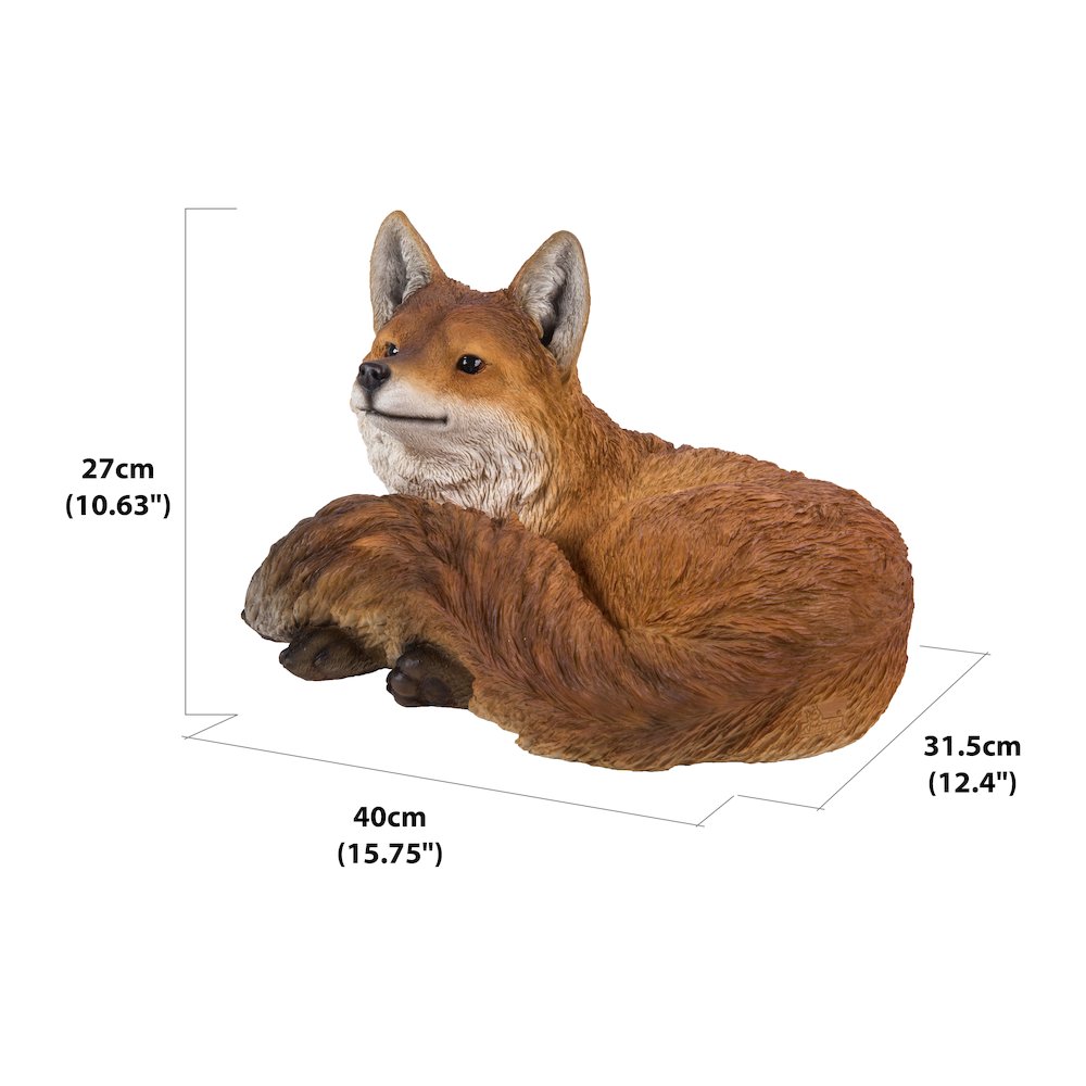 Fox Laying Down Statue. Picture 5