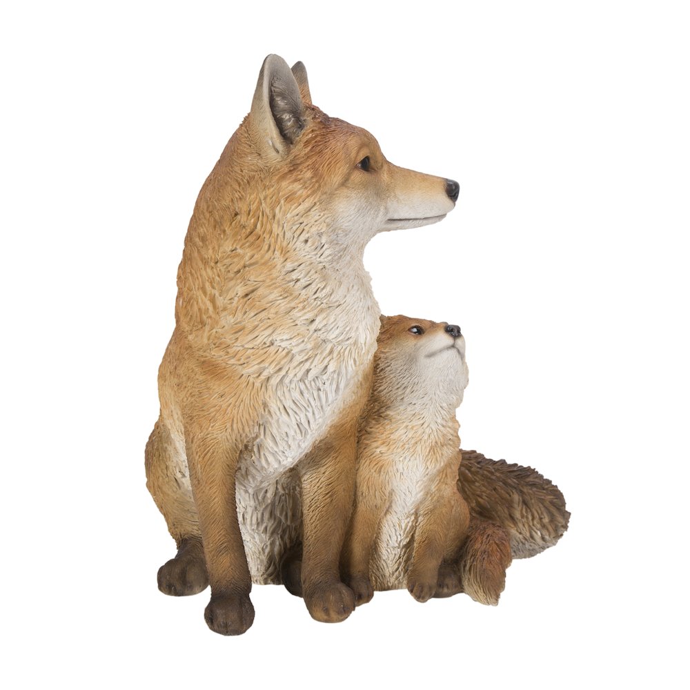 Mother & Baby Fox Sitting. Picture 8