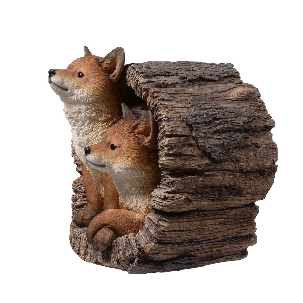 Couple Foxes in Stump (Hi-Line Exclusive). Picture 5