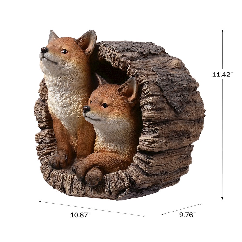 Couple Foxes in Stump (Hi-Line Exclusive). Picture 3