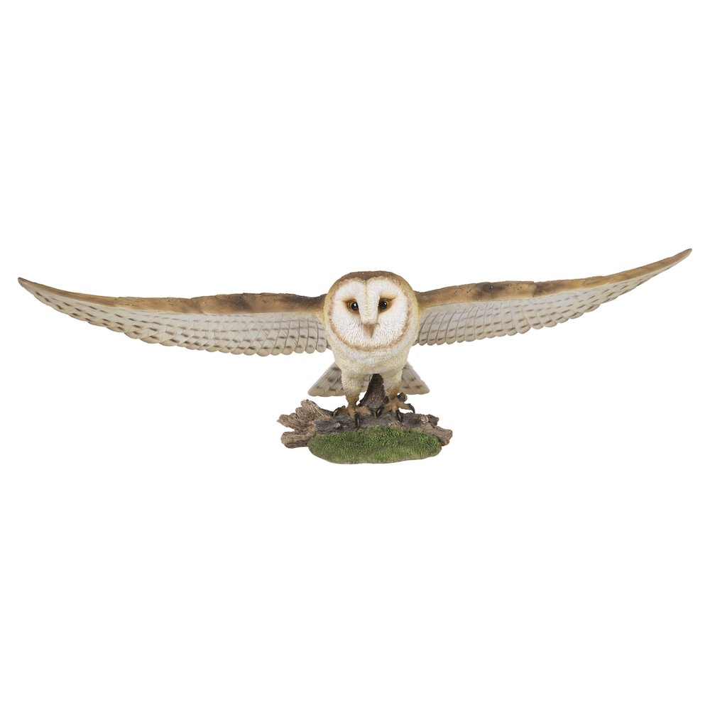 Barn Owl Flying Statue. Picture 2