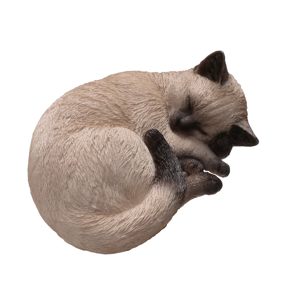 Sleeping Siamese Cat Statue. Picture 4