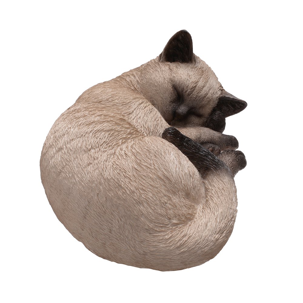 Sleeping Siamese Cat Statue. Picture 5
