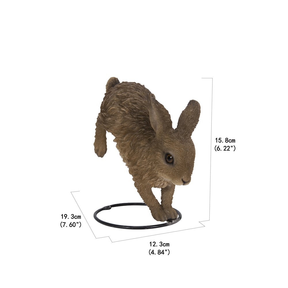 Hare Cub Running Statue. Picture 8