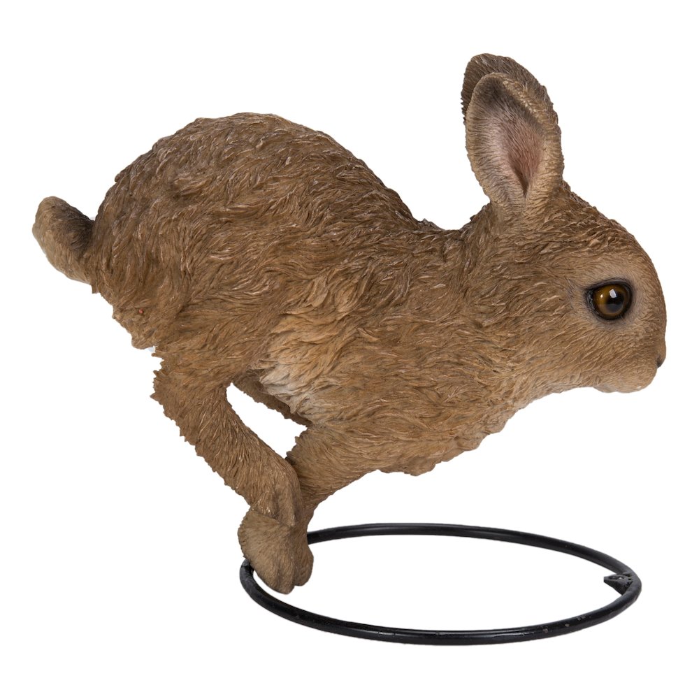 Hare Cub Jumping Statue. Picture 1