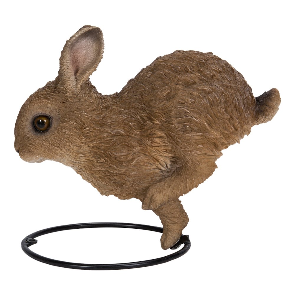 Hare Cub Jumping Statue. Picture 3