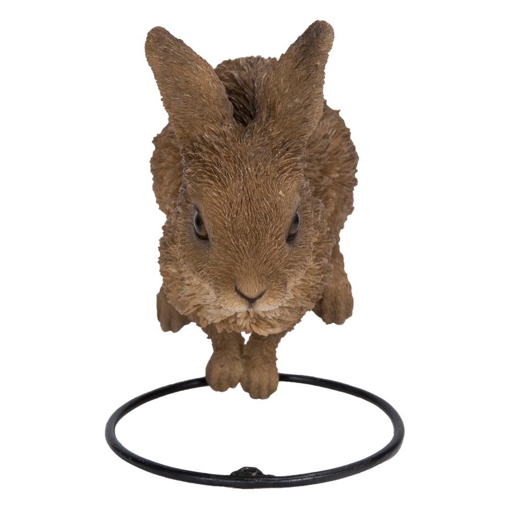 Hare Cub Jumping Statue. Picture 2