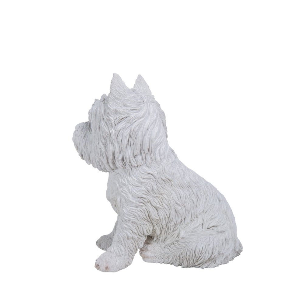 Sitting White Terrier. Picture 1