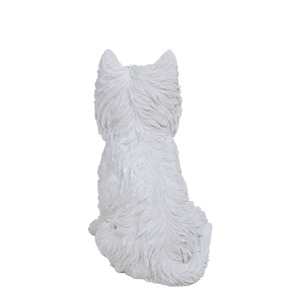Sitting White Terrier. Picture 3