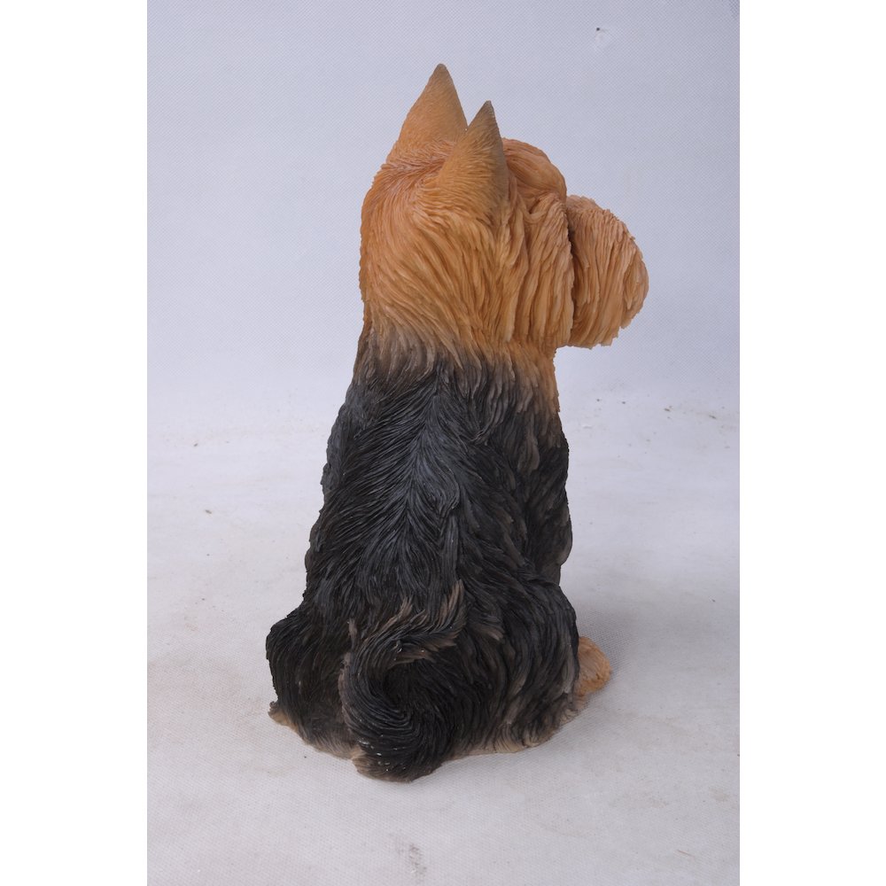 Sitting Yorkshire Terrier Statue. Picture 4