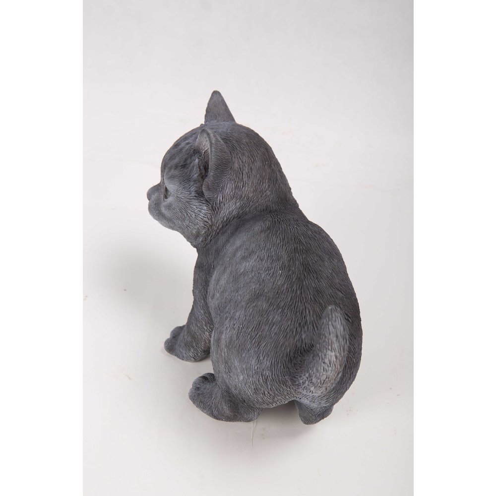 Russian Blue Kitten Statue. Picture 1