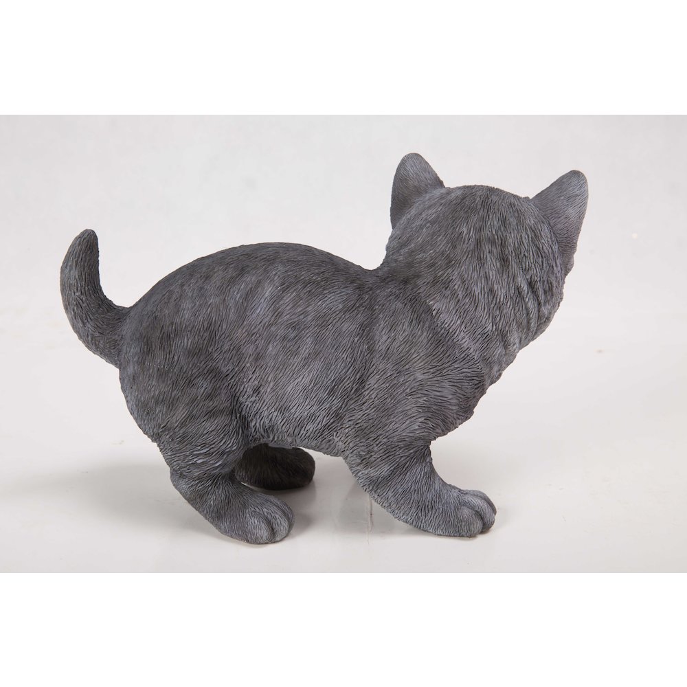 Russian Blue Kitten Statue. Picture 4