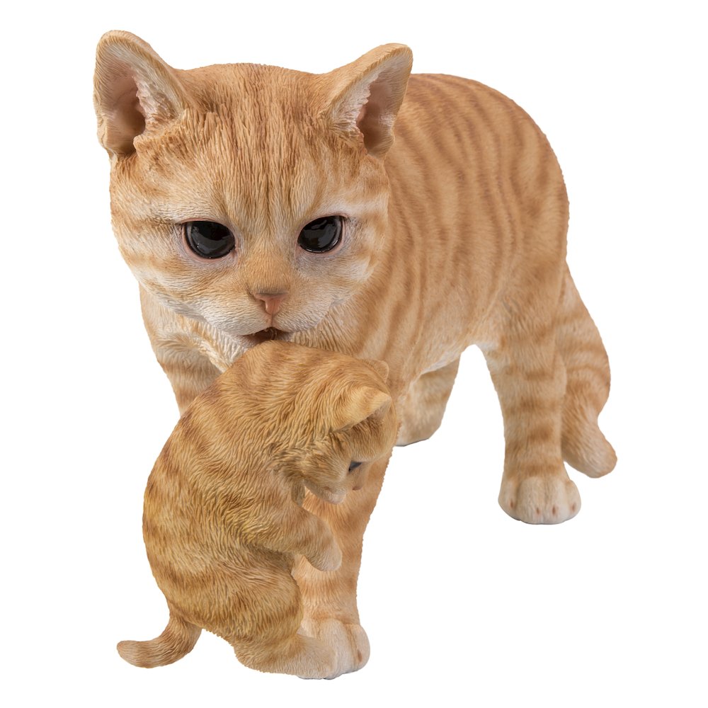 Mother Cat Carrying Kitten - Orange Tabby. Picture 2