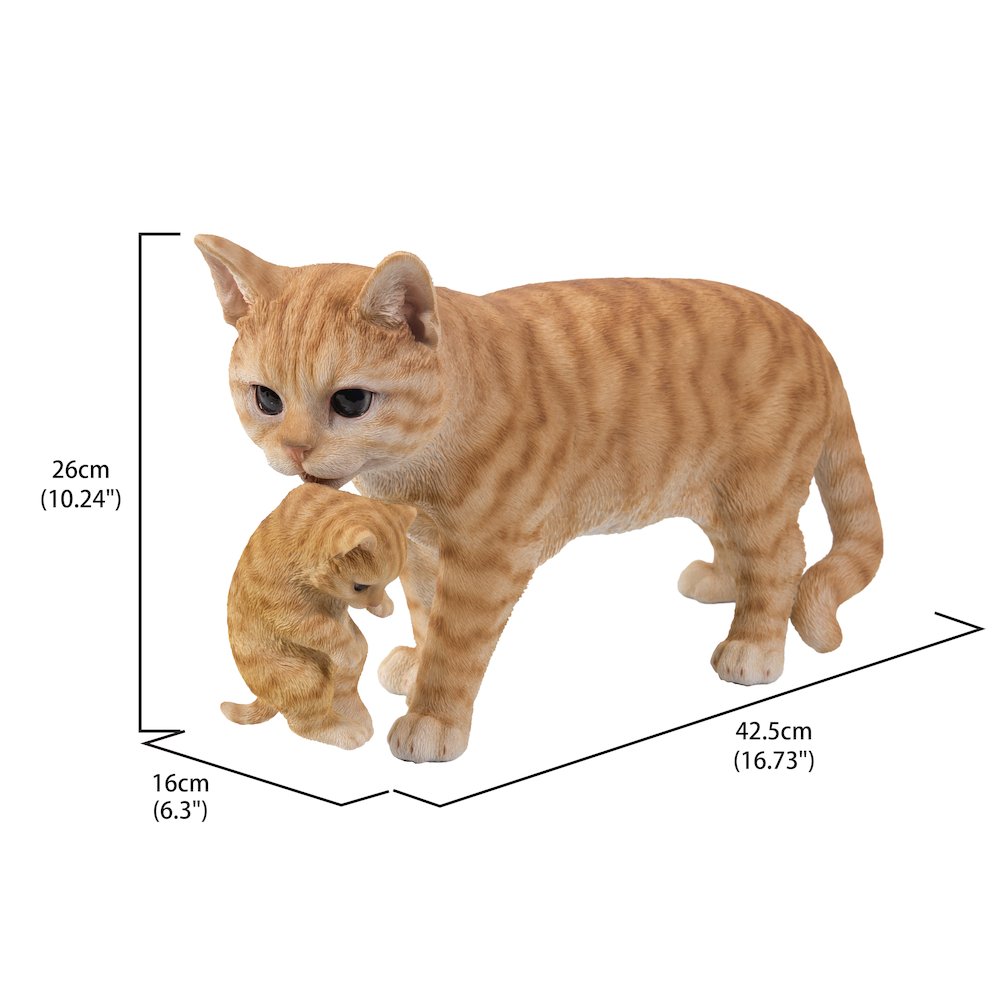 Mother Cat Carrying Kitten - Orange Tabby. Picture 4