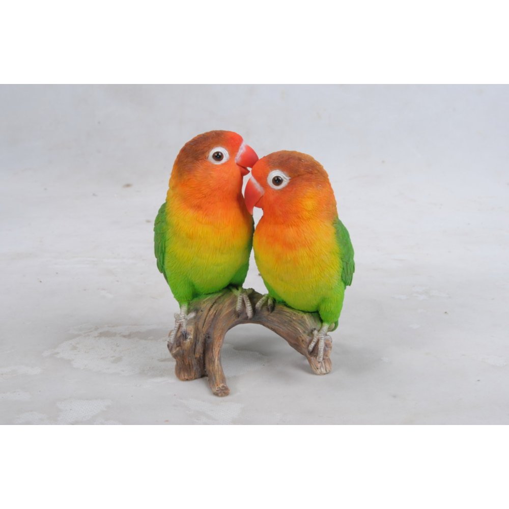 Lovebird Parrots On Branch. Picture 4