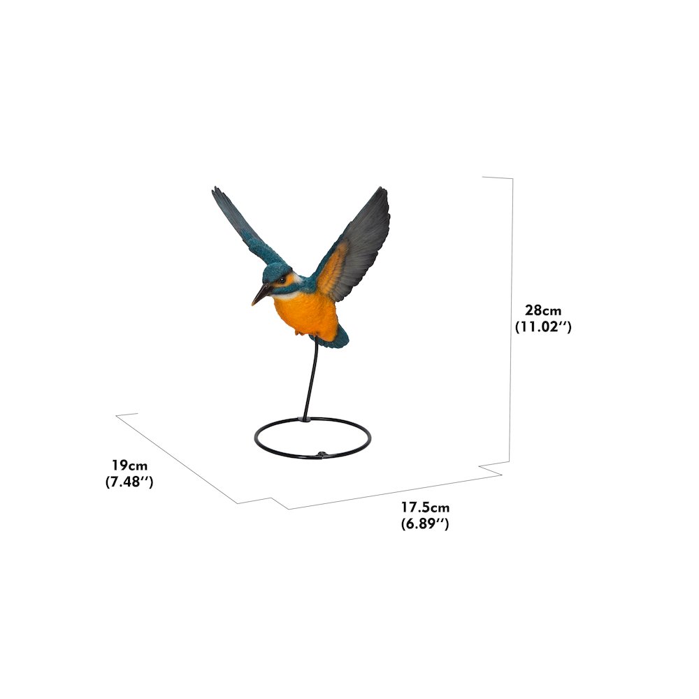 Flying-off Kingfisher Statue. Picture 5
