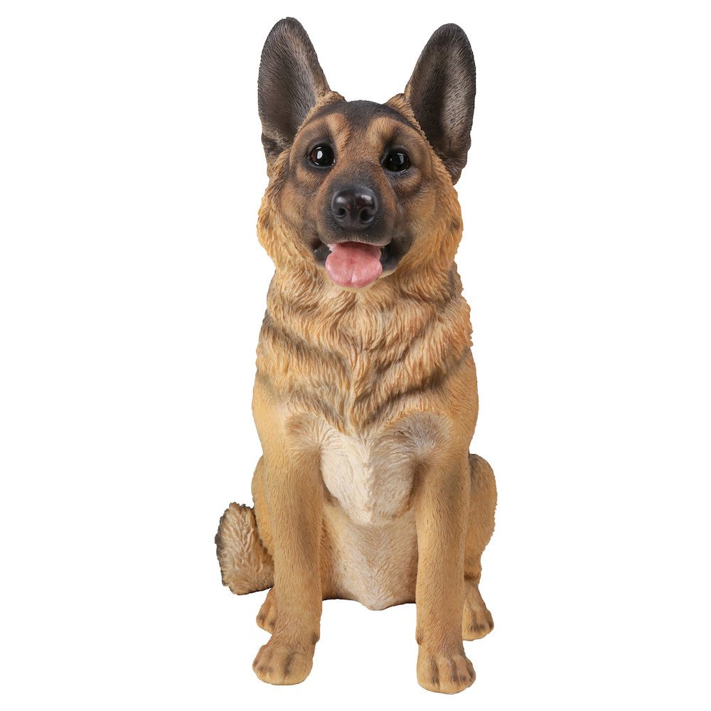 Small German Shepherd Sitting Statue. Picture 2